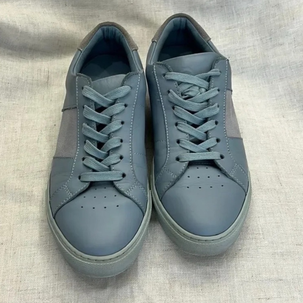 Greats Brooklyn The Royale Sneakers Light Blue Leather and Suede Womens Size 8.5